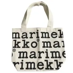 マリメッコ　ロゴミニトートバッグ　ムック　marimekko