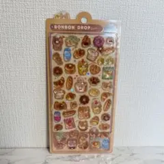 ボンボンドロップシール パン 食べ物 牛乳 くま