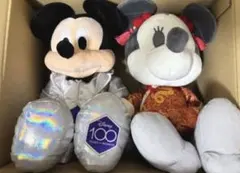 ディズニー 100周年 ミッキー チャイナ服 ミニー ぬいぐるみ セット