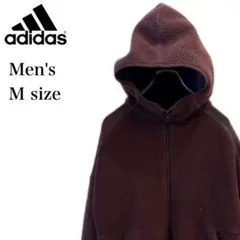 adidas アディダス　フルジップ　ボア　フリース　ジャケット　メンズ　M