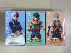 僕のヒーローアカデミア 緑谷出久 轟焦凍 爆豪勝己 フィギュア 3点セットのサムネイル
