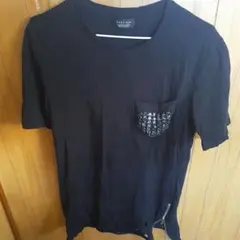 最終値下げセール！！ZARA黒の星柄ポケットTシャツ