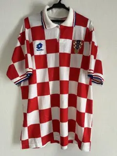 希少 クロアチア代表EURO1996 ホームユニフォーム Lotto 背番号9