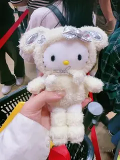 【UUお客様専用購入ページ】ハローキティ展　京都　雪うさぎマスコットキーホルダ-