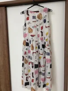 chambre de charm オリーブグリーン 半袖ワンピース　2枚セットのサムネイル