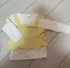 女の子　長袖　トップス　カットソー　80