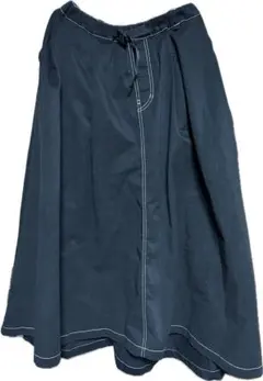 niko and ... ニコアンド　タックギャザースカート　黒　M