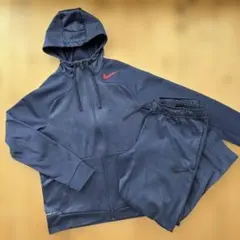 NIKE 上下ネイビー メンズジャージパンツセットアップ L