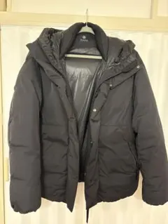 緊急値下げ【ナノユニバース】黒 フード付き ダウンジャケット