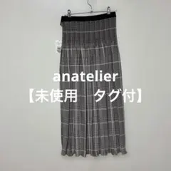 【 3022番】anatelier プリーツスカート チェック柄 38/Mのサムネイル