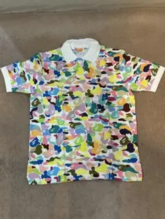 新品Sデッドストック】 APE マルチカモ ポロシャツ シャーク パーカー 