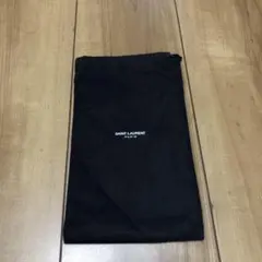 極美品/SAINT LAURENT PARIS 巾着 ポーチ BLACKブラックのサムネイル