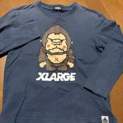 XLARGE ネイビー 長袖Tシャツ