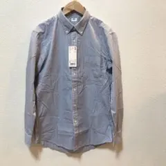 ユニクロ EFCブロードストライプシャツ ネイビー Sサイズ タグ付き新品未使用