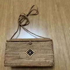 天然素材 かごバッグ シンプルデザイン