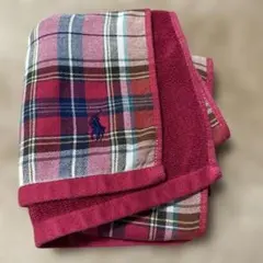 Ralph Lauren チェック柄 フェイスタオル