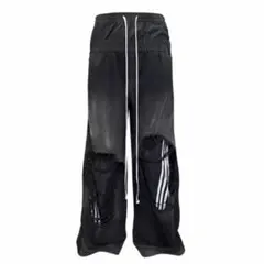 パンツ GOJOYJINNI 3stripes destroyed baggy GOJOYJINNI 3stripes destroyed baggy - メルカリ