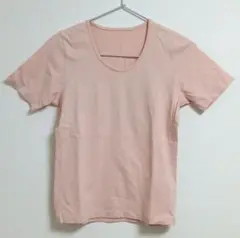 (即購入可) シンプル 半袖Tシャツ ピンクオールドユニクロ　F79
