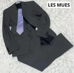 LES MUES レミュー セットアップスーツ グレー シャドーストライプ