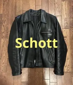 ショット Schott LEATHER ライダースジャケット　本革　サイズ36