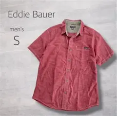 Eddie Bauer 半袖シャツ スカーレット レッド S カジュアル 羽織のサムネイル