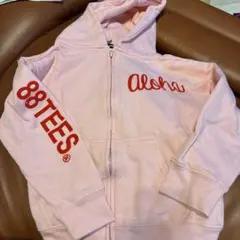 88TEES Alohaプリント パーカー ピンク