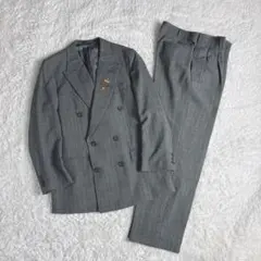 vintage ダブルブレスト セットアップ グレー XL 90s 日本製