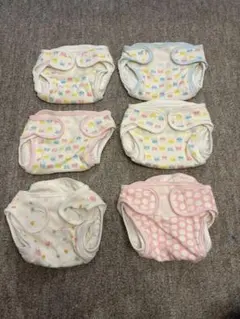 動物柄おむつカバー 水玉柄おむつカバー　6枚セット 60-70cm