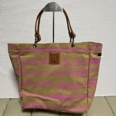 GARCIA MARQUEZ トートバッグ ベージュ×ピンク