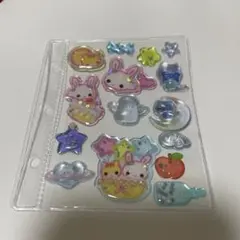 ボンボンドロップシール　フワフワらびちゃん　キャンディシール　おすそわけ