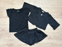黒 キッズ服3点セット