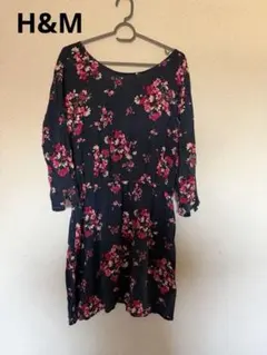H&M 花柄　ミニワンピース