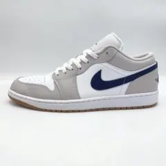 NIKE 553558-146 29.5cm AJ1ロー 白 紺 ガムソール