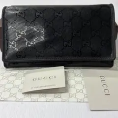 超良品‼️ グッチ　GUCCI 財布　二つ折り　長財布　インプリメ　GG柄