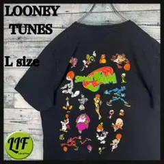 ルーニーテューンズ キャラクタープリント キャラ集結 Tシャツ L 5572
