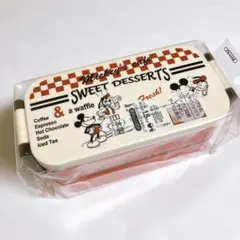 ミッキー　はし付き2段ランチボックス　2段弁当箱　600ml　日本製