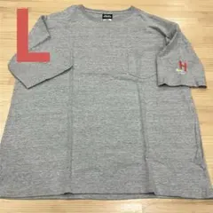 【新品未使用】HEADGOONIE ビッグシルエット ポケットT グレー L