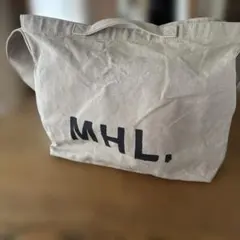 MHL. キャンバス ショルダーバッグ グレーのサムネイル
