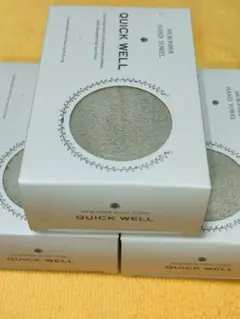 QUICK WELL マイクロファイバー ハンドタオル 3個セット