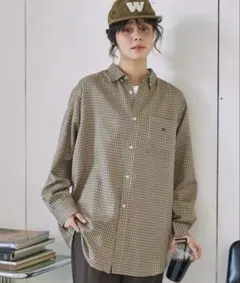 MONO-MART LADY'Sビッグアソートナンバリング刺繍ボタンダウンシャツのサムネイル