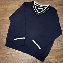 新品！サマンサモスモスブルー♡Vネックセーター＊ネイビー、紺＊ニット