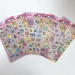 サンリオキャラクターズ　キラッとシール　全６種　ホログラムシール