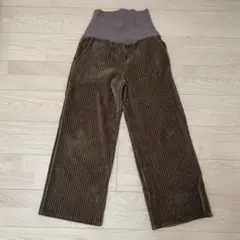 スイートマミー マタニティパンツ コーデュロイ 裏起毛 冬服