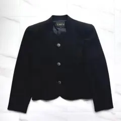 美品✨️ ラピーヌ ノーカラージャケット フォーマルジャケット 高級 キュプラのサムネイル