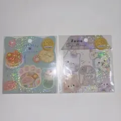 ネコちゃんパン屋さん アニマル シールフレーク 2種セット 合計42枚