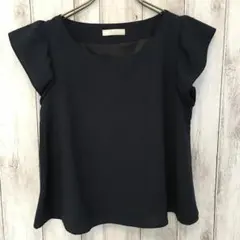 a0106　トルディア　トップス　サイズM　Tシャツ　ネイビー　フォーマルのサムネイル