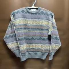 ★3日間限定値下げ★ジャンセン フェアアイル柄セーター ウール100%