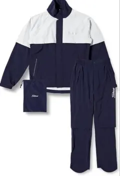 新品☆タイトリスト☆レインウェア☆セットアップ☆ネイビー☆M