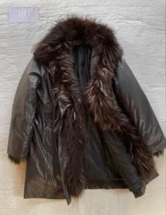 レナウン　ad タヌキファー　ダウンライナー付き　コート