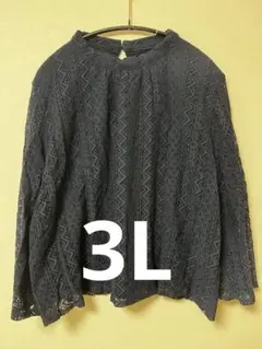 シャツ 新品紺色 長袖 l